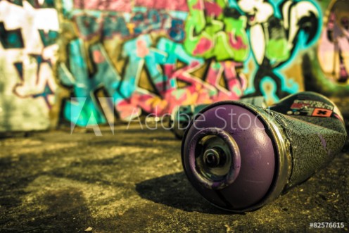 Picture of Spray Can Used For Graffiti  Stock image